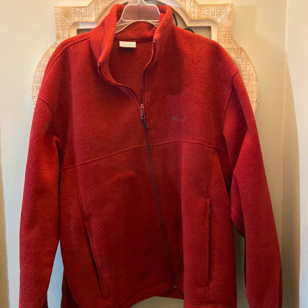 Mens Columbia fleece zip jacket
